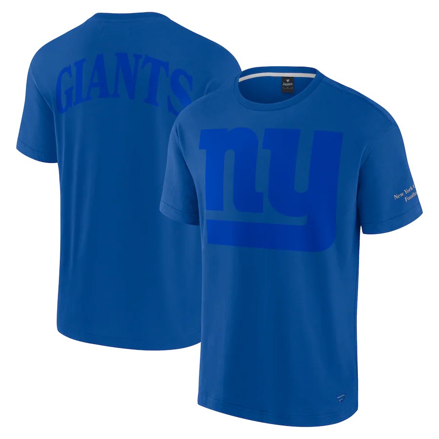 Men new york giants blue 20241213 NFL T shirt